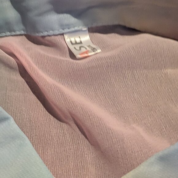 Button-Up Sheer Rainbow Colorful Shirt - Picture 2 of 7